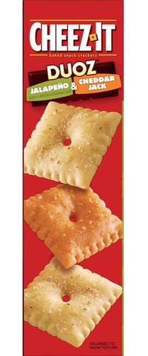 Cheez-it Galletas Duoz Jalapeño Cheddar Jack Crackers 12.4oz