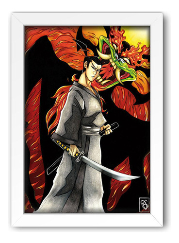 Quadro Decorativo Samurai Jack 2 Mdf 30x20cm