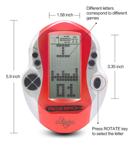 Consola Portátil Portátil Lcd De 3 Pulgadas Con 26 Juegos In