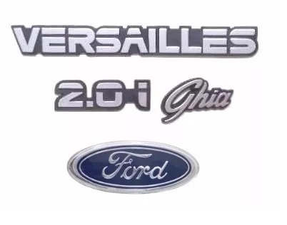 Kit Emblemas Ford Versailles Ghia 2.0 - Modelo Original