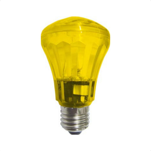 Kit 10 Lâmpadas Strobe Flash Light 1w E27 Pisca Estrobo Luz Amarelo 220v
