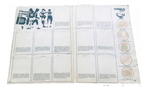 Album Figuritas Mundial España 1982/canal 13 - Vacio - Leer (Usado)