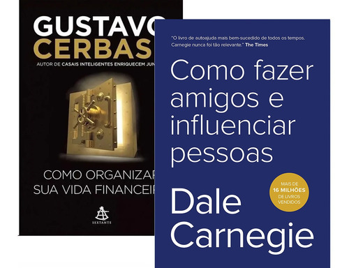 Kit 2 Livros Influenciar Pessoas + Organizar Vida Financeira