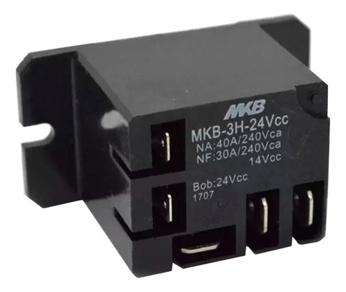 Rele 24v 5 Pinos Faston Hat903-24vcc = Mkb3-24vcc 30/40a