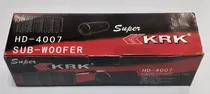 Comprar Cornetas Subwoofer Krk Hd4007  Vehiculo, Plantas, Stereos