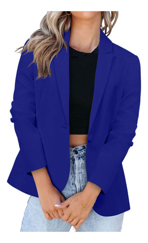 Chaqueta Tipo Blazer Formal Para Mujer, Con Forma De L, Mang