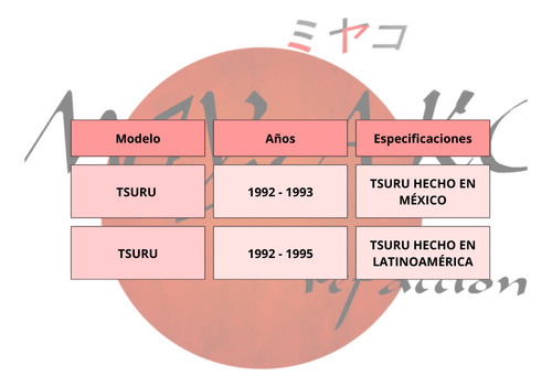 Chicote De Sobremarcha Tsuru 92 - 93 Corto Original