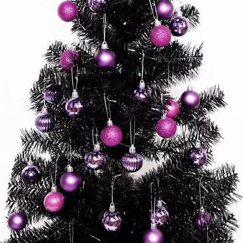 Lulu Home Adornos de esferas para árbol de Navidad, 34 unidades, esferas  colgantes
