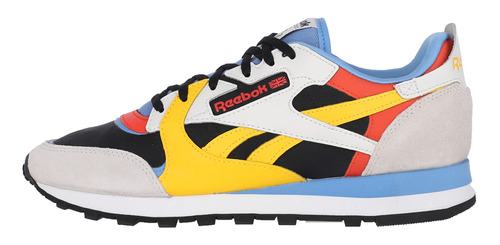 Zapatilla Reebok Classic Leather Hombre White/blue/red