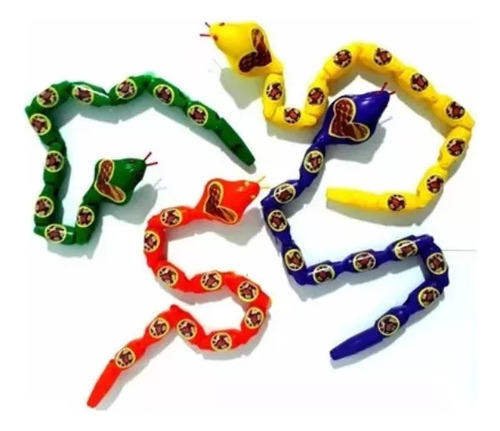 10 Cobras Maluca Articulada Naja Lembrancinha Festa Atacado