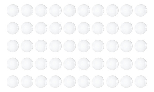 Parte Posterior Plana Semicircular Para Hacer 10mm 50 Piezas