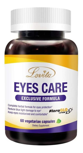 Lovita Eye Care, Vitaminas Para Los Ojos Con Luteína Floragl