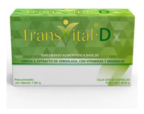 Transvital D Suplemento Alimenticio Caja Con 30 Capsulas