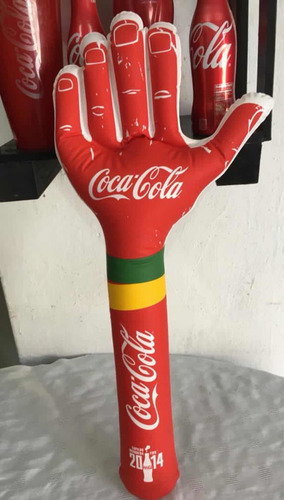 Coca-cola - Inflable - Mano - Mundial Brasil 2014 Coleccion (Usado)