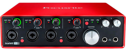 Interface De Áudio Focusrite Scarlett 18i8 Usb 2nd Geração