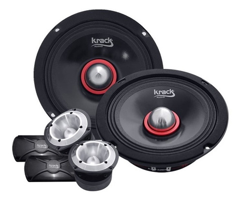 Set De Medios Krack Open Show Pro 150 Whatts Rms Kms-620xp