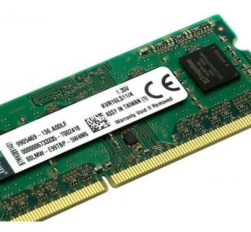 Memoria Ram Notebook Kingston Ddr3l 4gb 1600mhz Sodimm Febo