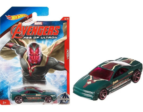 Hot Wheels Muscle Tone Vision Marvel Avengers Age Of Ultron