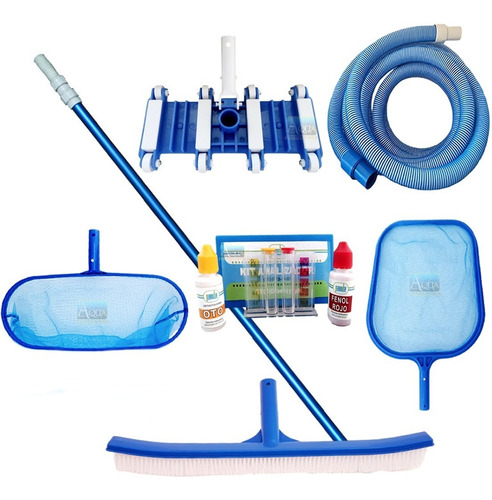 Imagen 1 de 2 de Kit De Mantenimiento Para Alberca 7pza Red Tipo Pala Cepillo