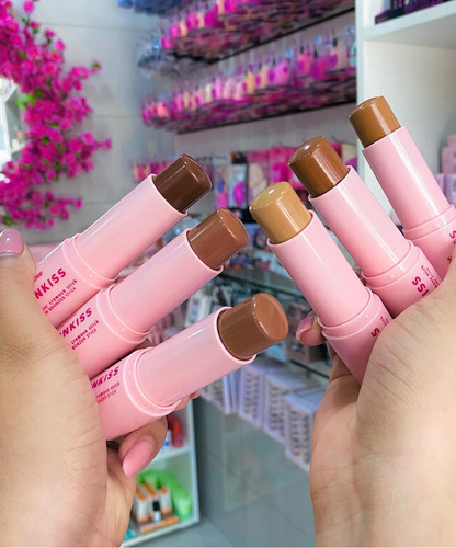 Sunkiss Stick Bronzer Contorno Cremoso Linha Rosa Ruby Rose Tom Da Maquiagem 1 - Desert Haze