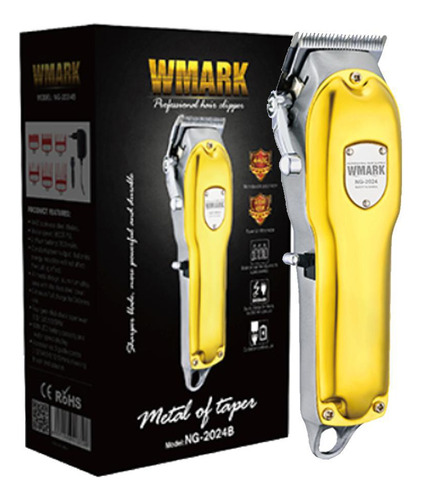 Maquina De Corte Cabelo Sem Fio Wmark 2024a Profissional