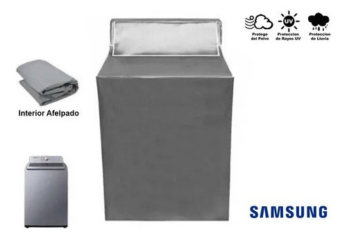 Funda Para Lavadora Samsung Buble Storm Con Panel De Control