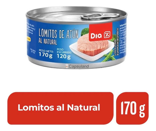 6 Lomito Atun Al Agua Premium Lata 170g Dia Import. Ecuador