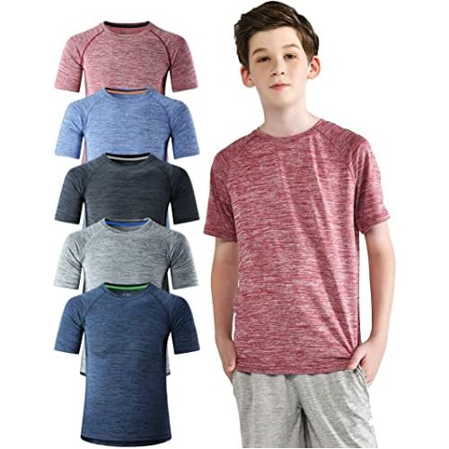 Conjunto De 5 Camisetas Deportivas Niños, Ropa Deporti...