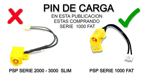 Imagen 2 de 2 de Pin De Carga Psp Serie 1000 Encastre Perfecto Cable Y Ficha