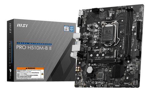 Tarjeta Madre Intel 10a Gen Lga1200 Ddr4 Msi Pro H510m-b Ii