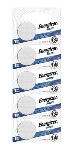 Pilas Energizer® Cr2025 Lithium Pack 5 Unidades