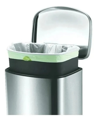 Imagen 6 de 7 de 2 Bote Basura Acero Inoxidable 12 Lts Sensible Eco-living