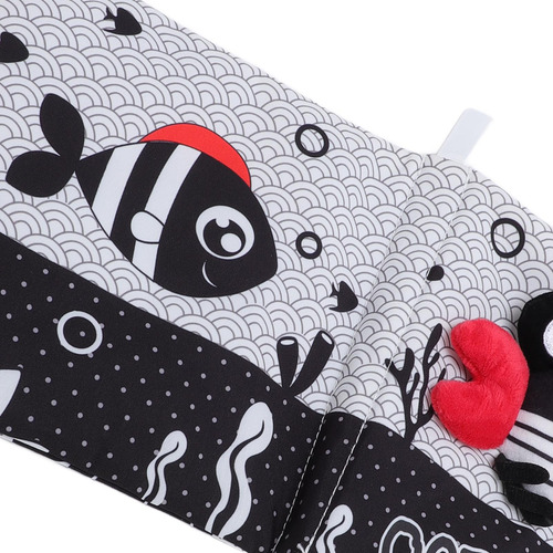 Libro Para Bebés De Tela Suave, Blanco Y Negro, Con Forma Es