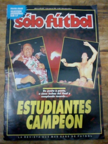 Recorte Estudiantes Lp Campeon De 1995