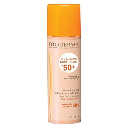 Imagen 2 de 3 de Protector solar Bioderma Photoderm NUDE Touch Tono Natural en aerosol FPS50 x 40 ml
