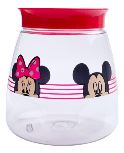 Pote Porta Mantimento Plástico 1600 Ml Mickey Minnie