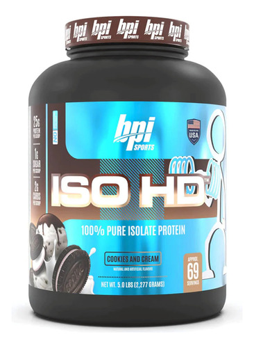 Iso Hd Bpi Sports 69 Servicios Cookies & Cream Envio Gratis