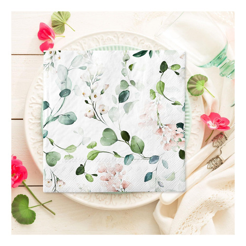 Whaline 80 Servilletas: Eucalipto, Aroma Y Floral