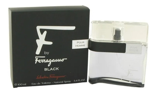 Perfume Salvatore Ferragamo F Black For Men 100ml Edt - Volume Da Unidade 100 Ml