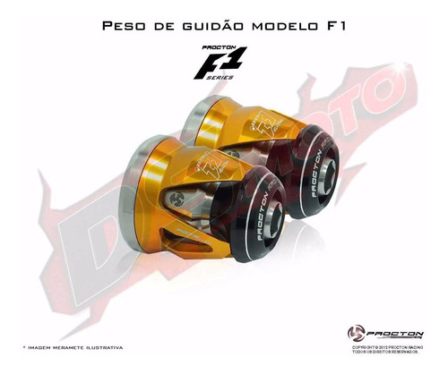 Peso De Guidão F1 Procton Racing - Yamaha Xj6 Xj6n Xj6f N F