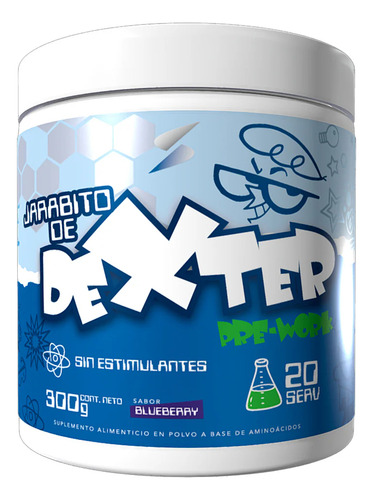 Essentials Jarabito De Dexter 20 Ser Prework Sin Estimulante Sabor MORA AZUL