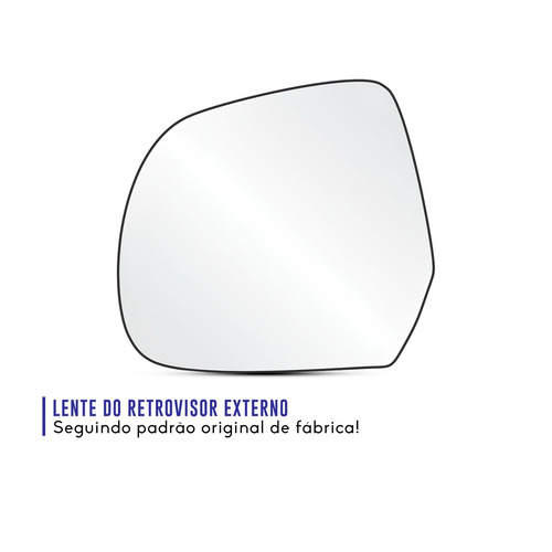 Lente Espelho Retrovisor March Duster Oroch Versa Com Base