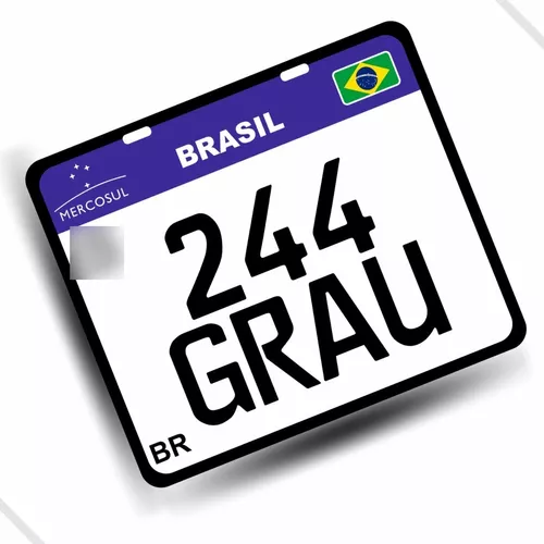 Placa Grau 244  MercadoLivre 📦