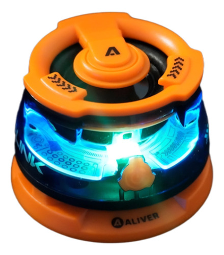 Parlante Bluetooth Portátil Aliver Link Magnético Imán Potencia Calidad Volumen Con Anillo Magnetico Magsafe Naranja