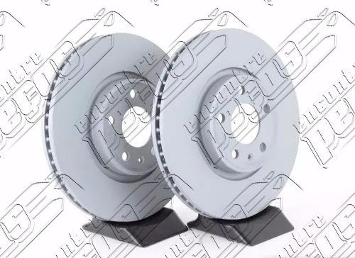 Disco 345mm Traseiro Bmw 645ci 4.4 Coupe Original 2004-2005 