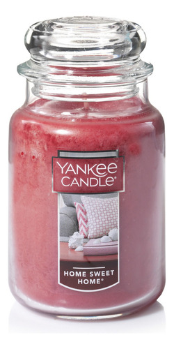 Vela Aromática Yankee Candle Jar Large Color Rojo Fragancia Home Sweet Home