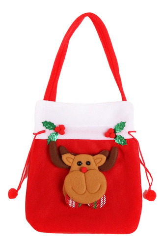 Bolsa De Regalo Con Cordón De Navidad, Embalaje Roja,
