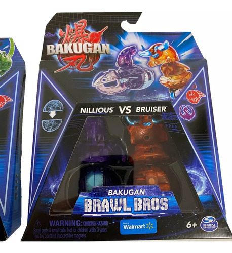 Bakugan Brawl Bros Octogan V Trox Nillious V Bruiser Walmart
