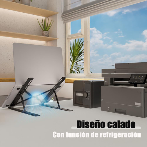 Base Soporte Laptop Aluminio ,portátil Plegable,y Ajustable