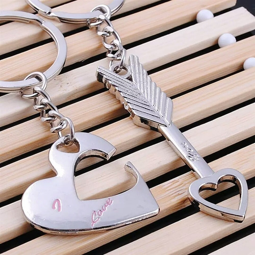 Imagen 4 de 4 de Regalo Conjunto De Llaveros Para Parejas Amistad